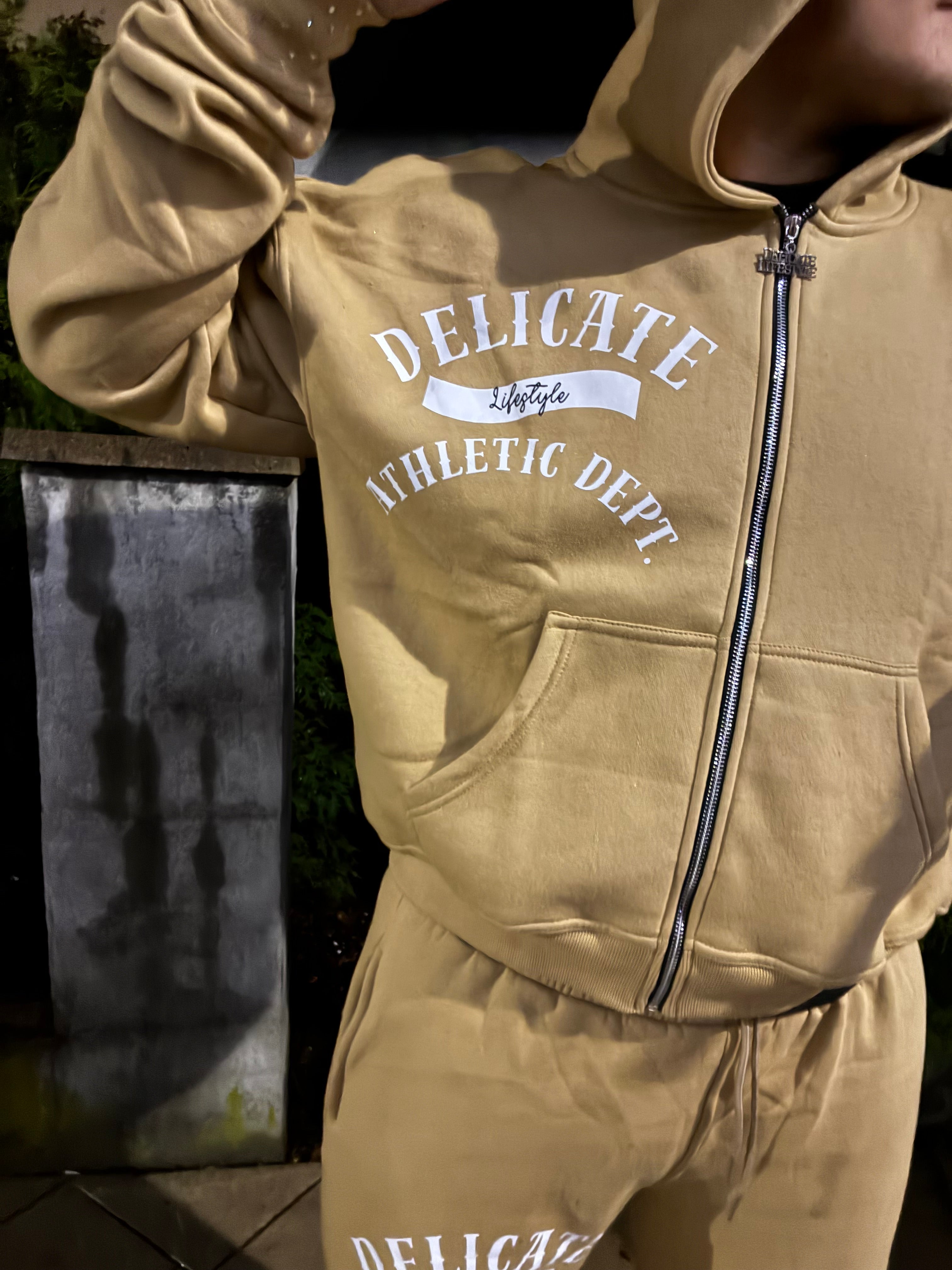 “Peanut” Zip up hoodie (brown)