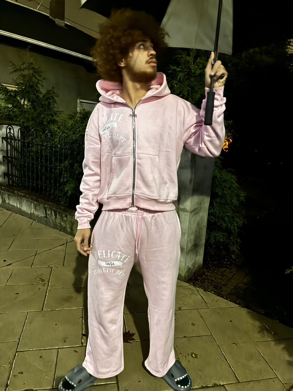 “Blush” Zip up hoodie (Pink)