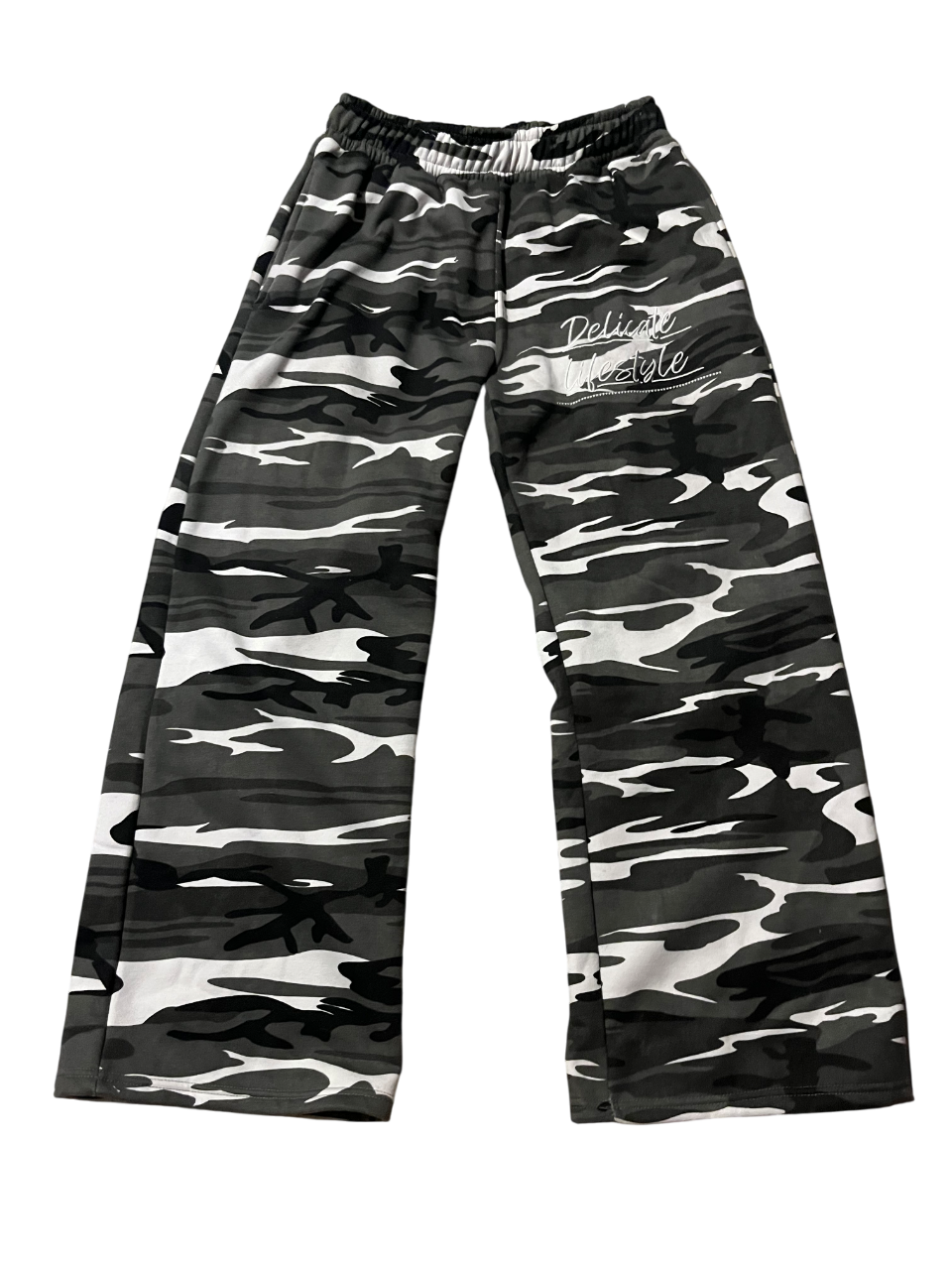 CAMO “CLOAK” SWEATPANTS (Black/Grey)