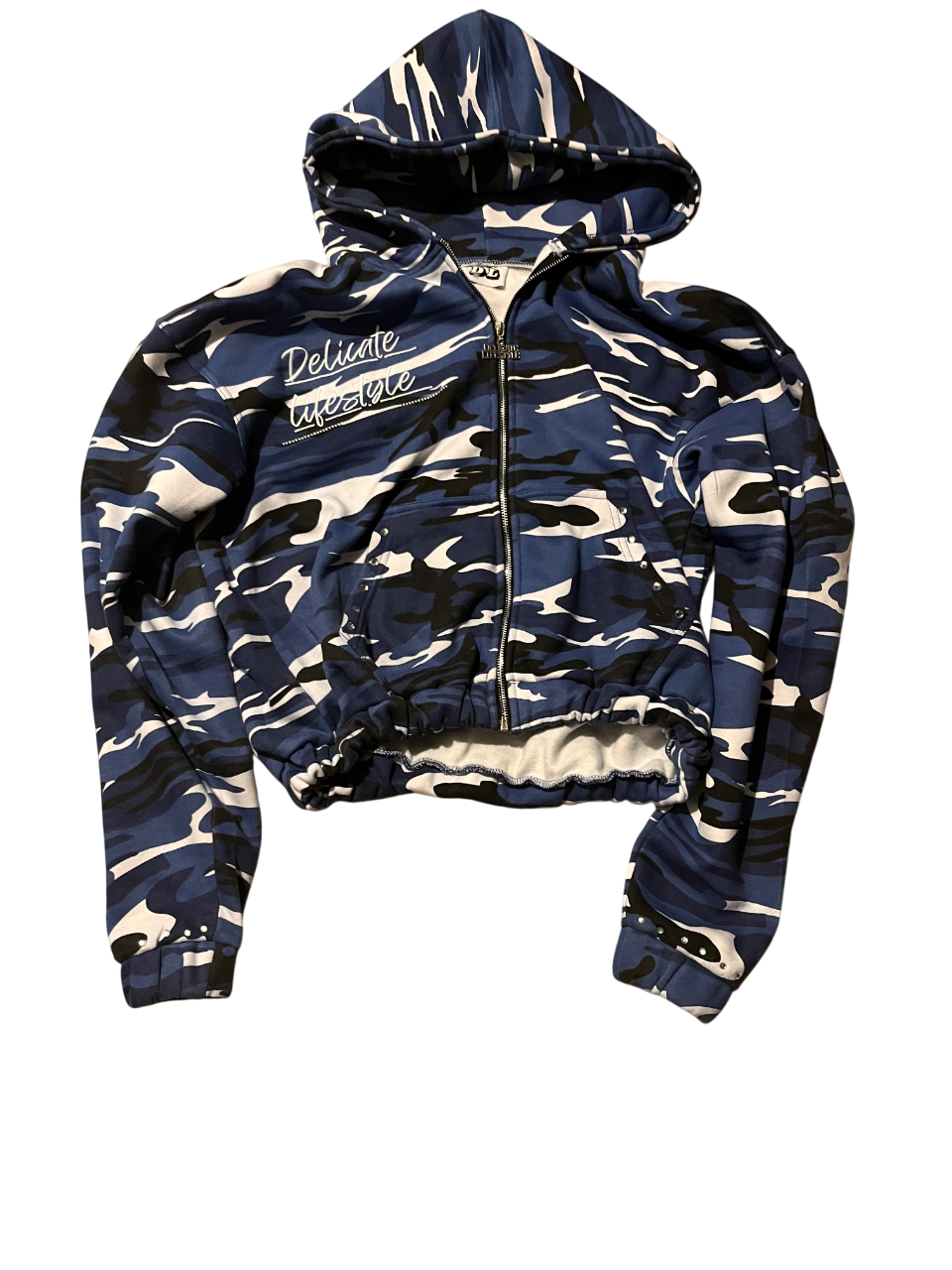 CAMO “ARCTIC DESERT” Zip up Hoodie (Blue)