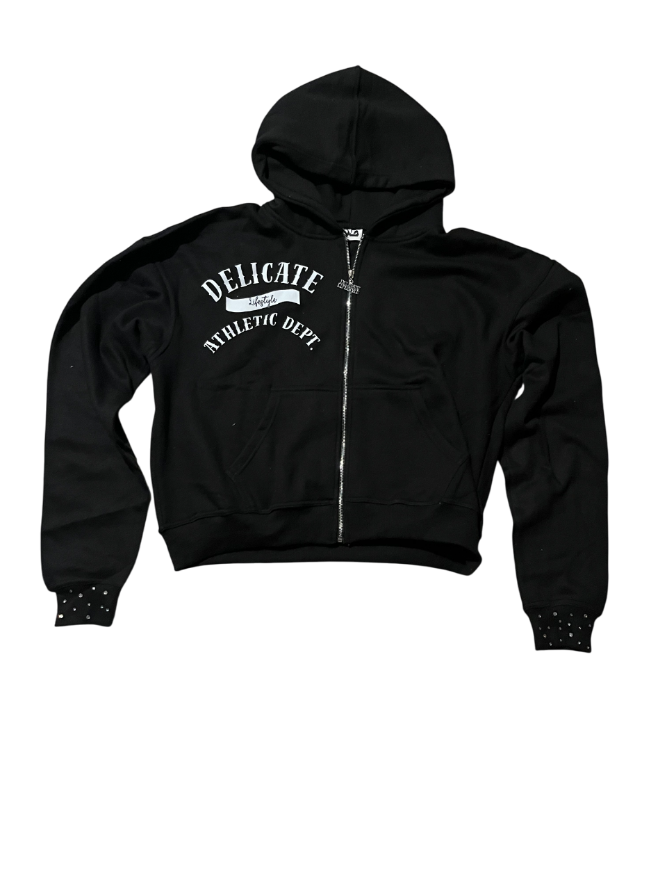 “STARLIGHT” Zip up Hoodie ( Black)